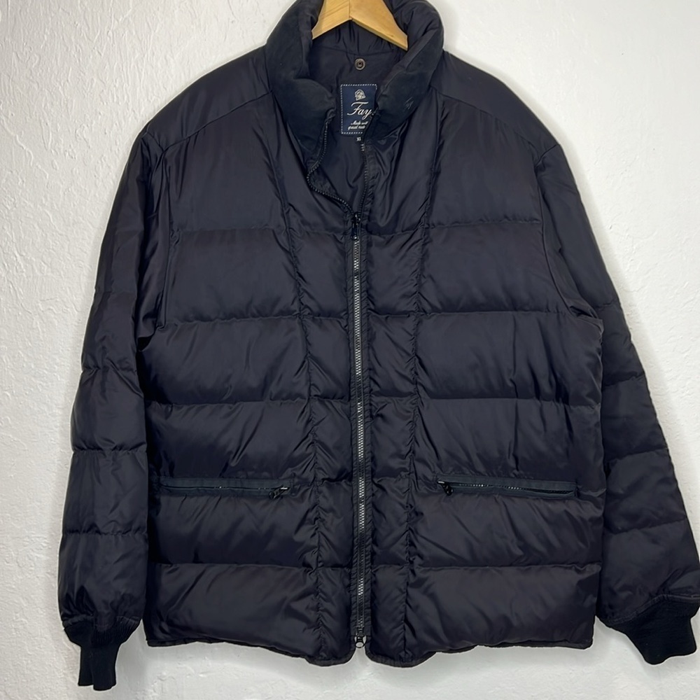 Fay Black Puffer Jacket Size XL